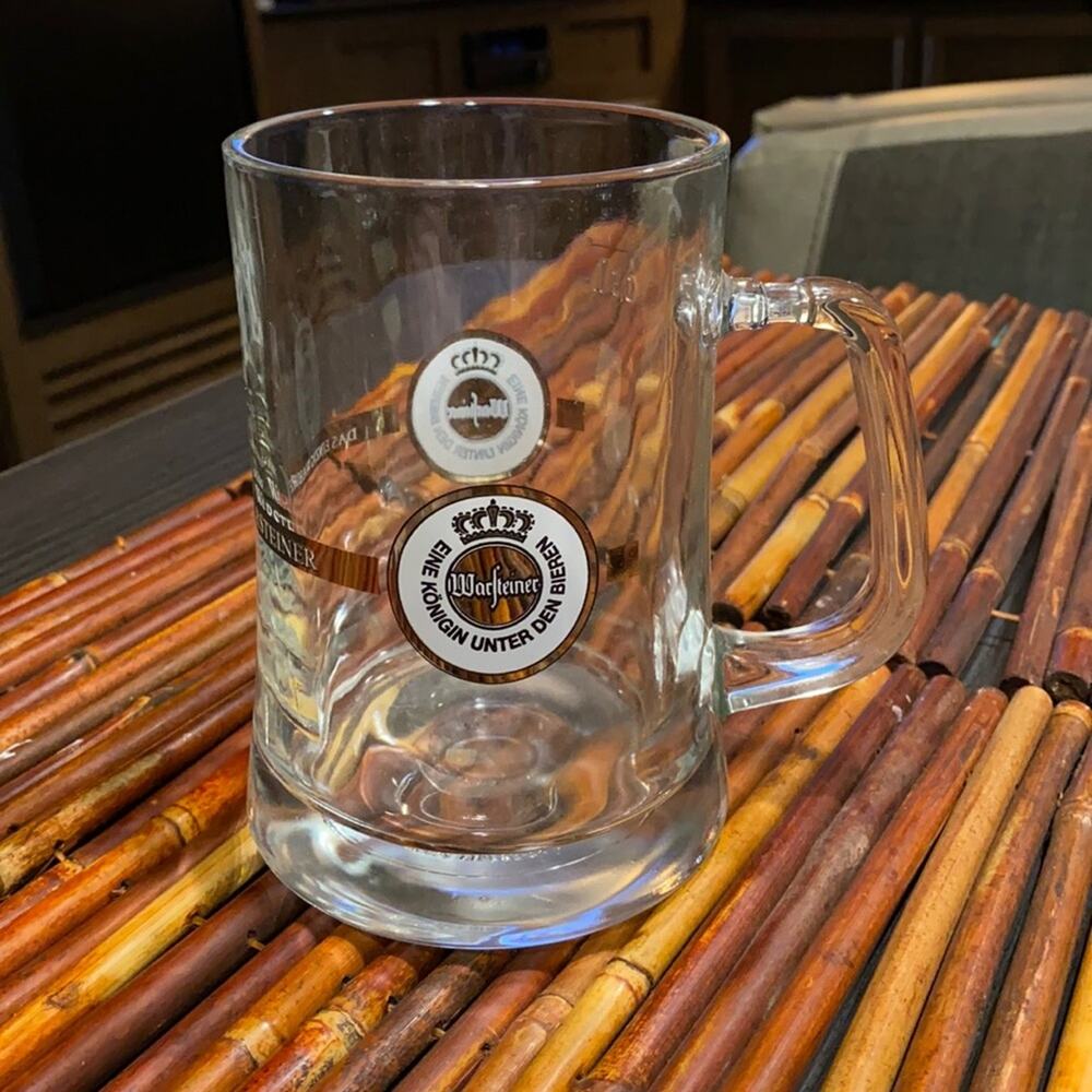 Warsteiner 0.5L Glass Stein Clear,‎ Heavy, Flawless